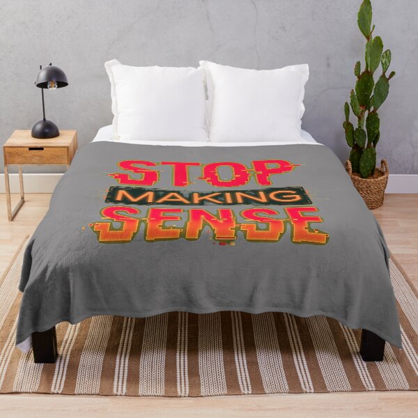 Item preview, Stop Making Sense Red Distress Text Graphic-85 designed and sold by FranziskaTrumpe.