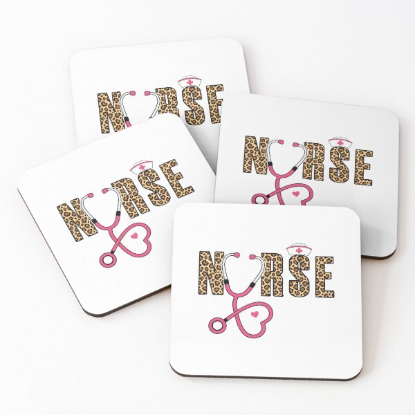 Item preview, Leopard Nurse Stethoscope - Pink Heart Nurse Cap designed and sold by Marshallamoakohene.