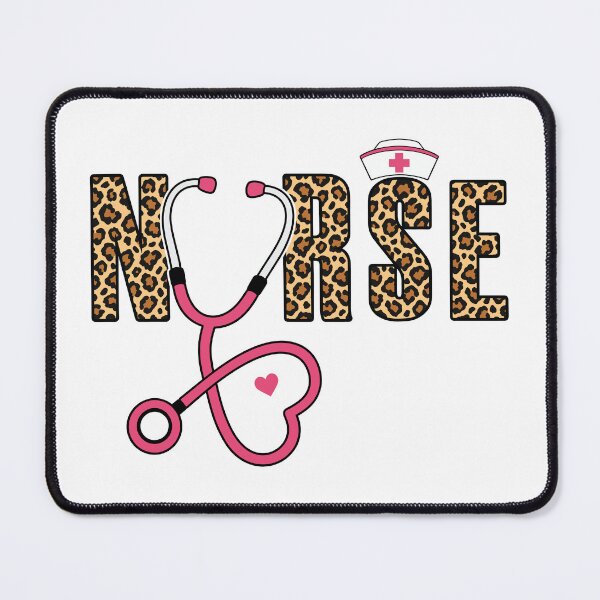 Item preview, Leopard Nurse Stethoscope - Pink Heart Nurse Cap designed and sold by Marshallamoakohene.