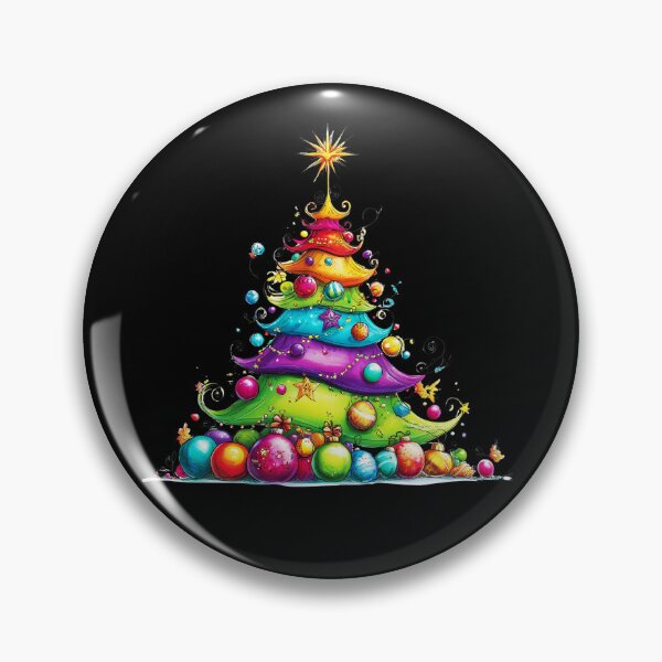Item preview, Rainbow Hues Christmas Tree - Colorful Holiday Decorations Art designed and sold by DEC02.