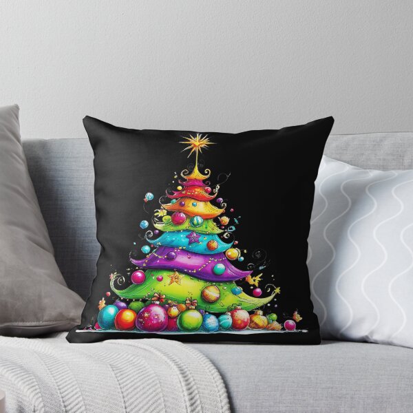 Item preview, Rainbow Hues Christmas Tree - Colorful Holiday Decorations Art designed and sold by DEC02.