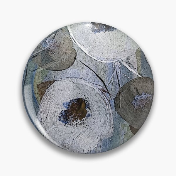 Item preview, Whimsical Modern Flowers on Blue designed and sold by Artistestella.