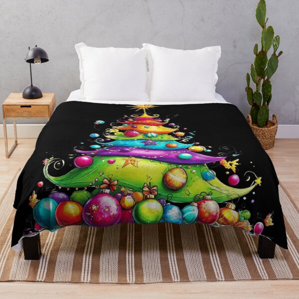 Item preview, Rainbow Hues Christmas Tree - Colorful Holiday Decorations Art designed and sold by DEC02.