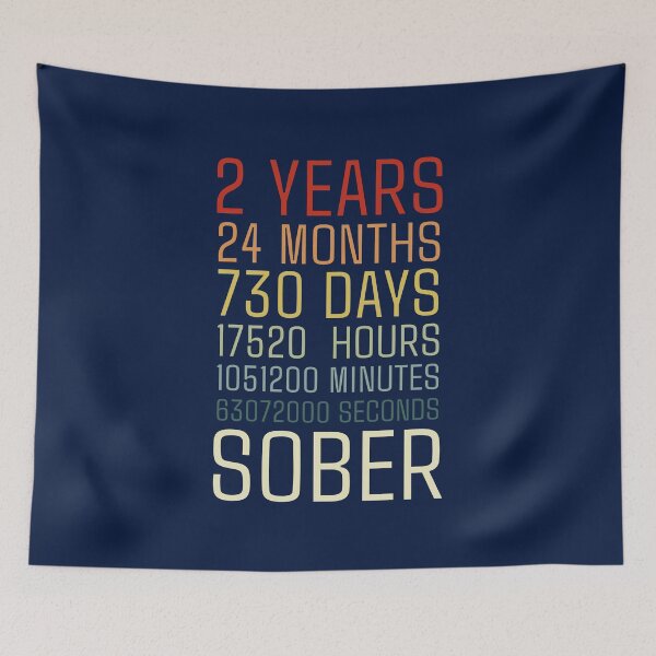 Item preview, 2 Years Sober Sobriety Anniversary designed and sold by NosandEdgy.