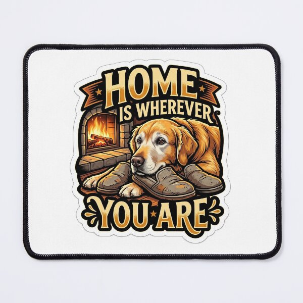 Item preview, Home Is Wherever You Are Cozy Golden Retriever Dog Lover designed and sold by Untamed Paws.