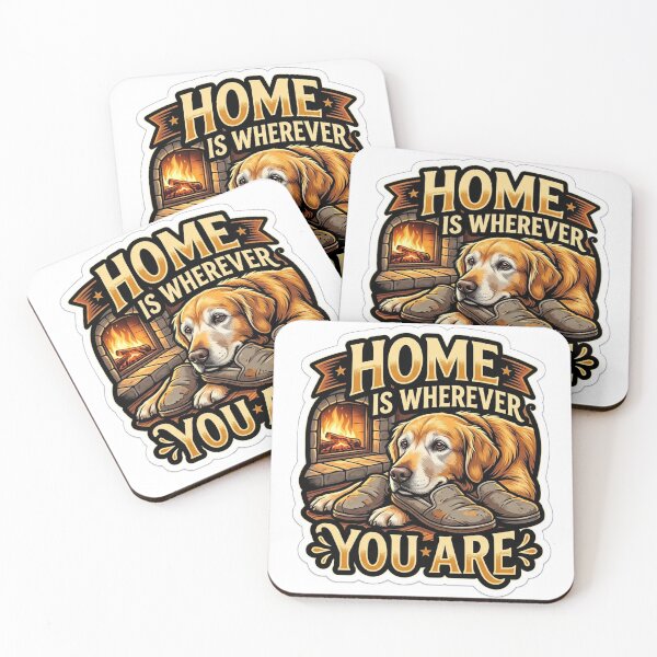 Item preview, Home Is Wherever You Are Cozy Golden Retriever Dog Lover designed and sold by Untamed Paws.