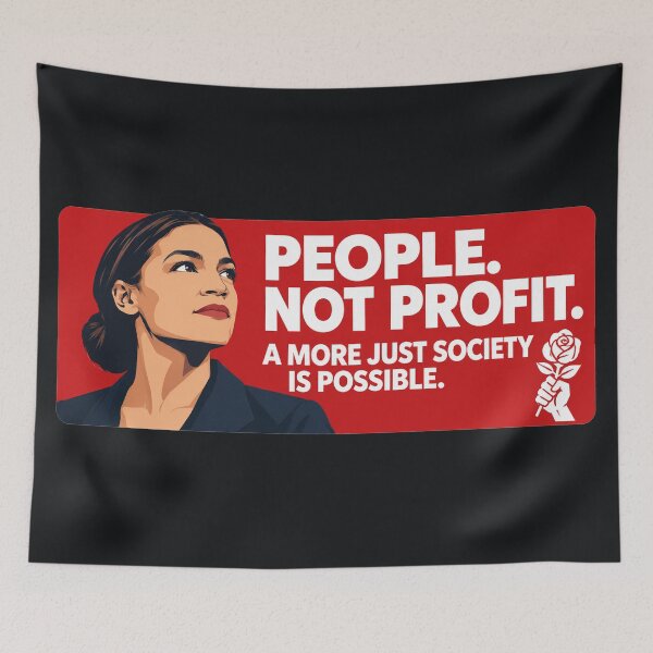 Item preview, People Not Profit Just Society designed and sold by Owcomm.