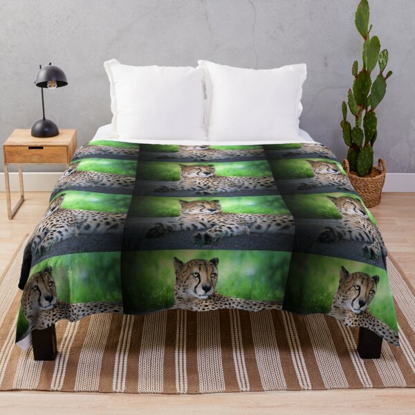 Item preview, Cheetah Resting on Grassy Ground designed and sold by Savannah Gibbs.