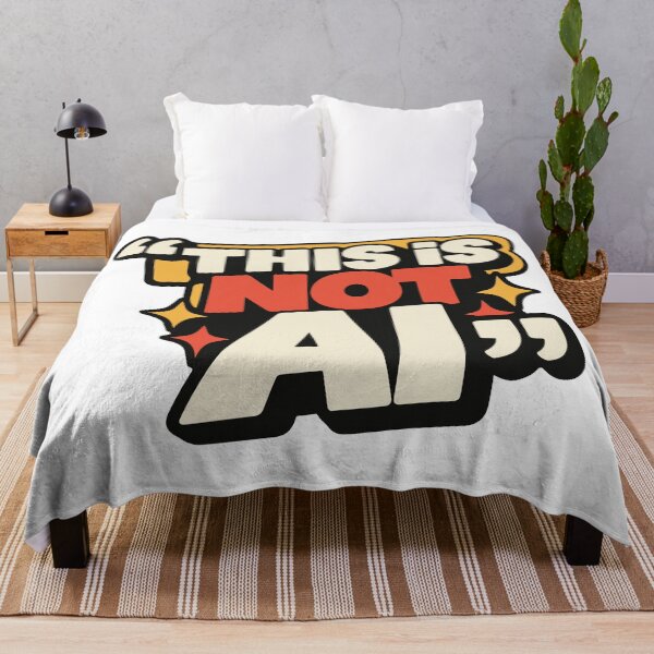 Item preview, This Is Not AI Funny Anti AI Artist Typography designed and sold by FemmePod.