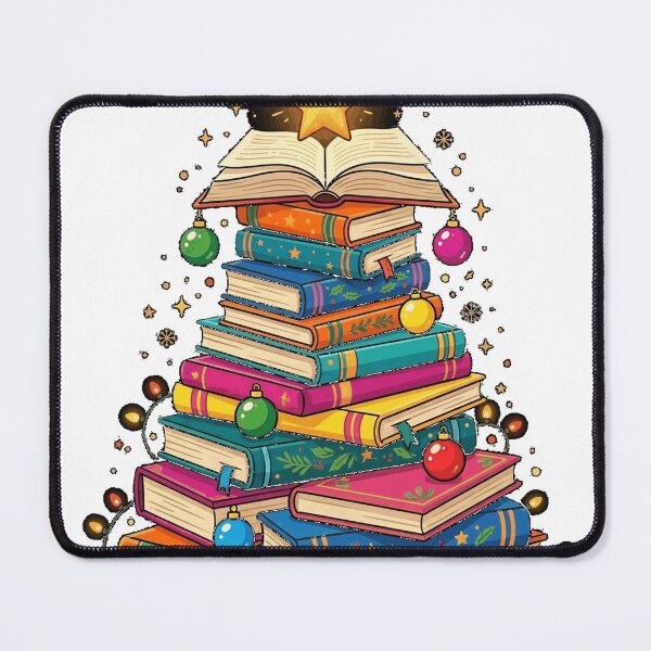 Item preview, Book Lover Christmas Tree Bookworm Librarian Merry Christmas Essential T-Shirt designed and sold by josumitofc.