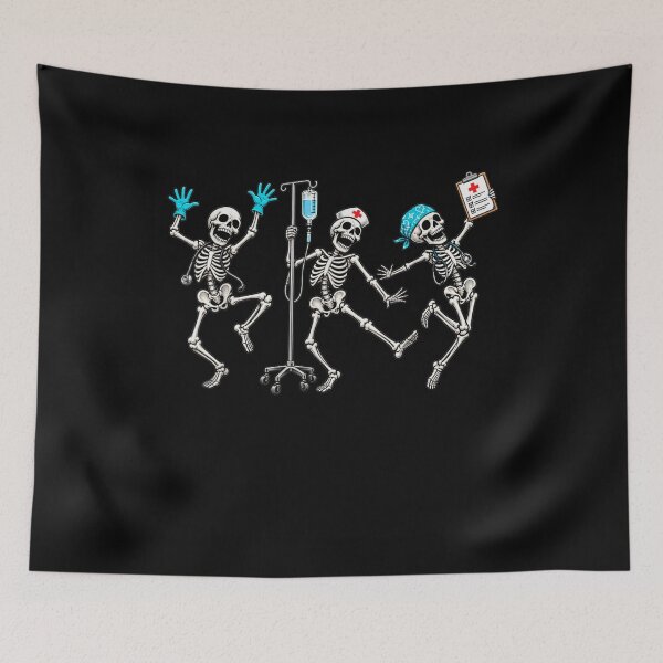 Item preview, Dancing Nurse Skeleton Crew Funny Halloween Medical Squad designed and sold by Creative Spark.