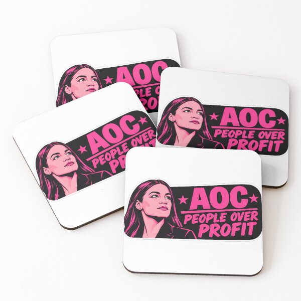 Item preview, AOC People Over Profit Political Illustration designed and sold by Owcomm.