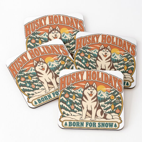 Item preview, Husky Christmas Gift - Husky Holidays designed and sold by RedRubyBubble.
