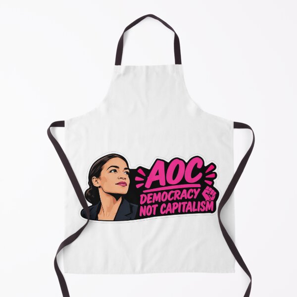 Item preview, AOC Democracy Not Capitalism Political Portrait designed and sold by Owcomm.