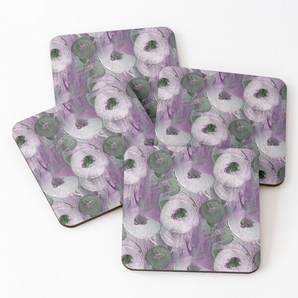 Item preview, Whimsical Modern Flowers on Mauve designed and sold by Artistestella.