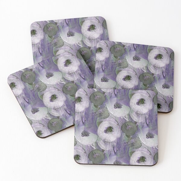 Item preview, Whimsical Modern Flowers on Purple designed and sold by Artistestella.