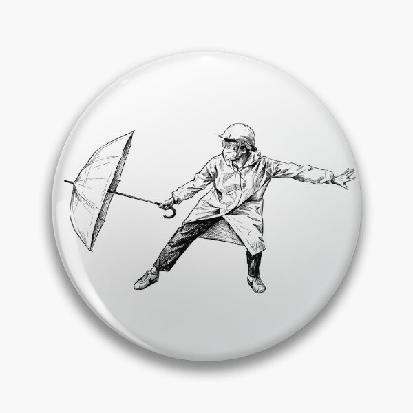 Item preview, Protestor with Umbrella designed and sold by Naux | Design & Illustration.