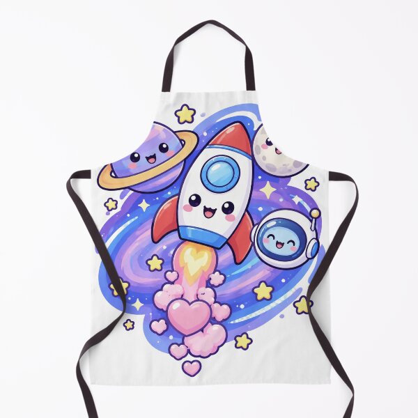 Item preview, Cute Kawaii Rocket Ship Space Travel designed and sold by porchswings.