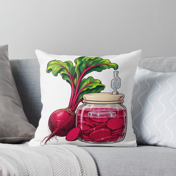 Item preview, Beet Fermentation Jar with Leafy Beet designed and sold by Drip stamp.