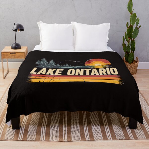 Item preview, Lake Ontario Sunset Retro designed and sold by NoxArtis.