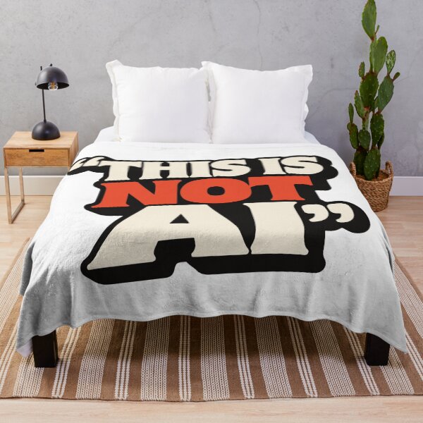 Item preview, This Is Not AI Funny Quote - Anti Artificial Intelligence designed and sold by FemmePod.