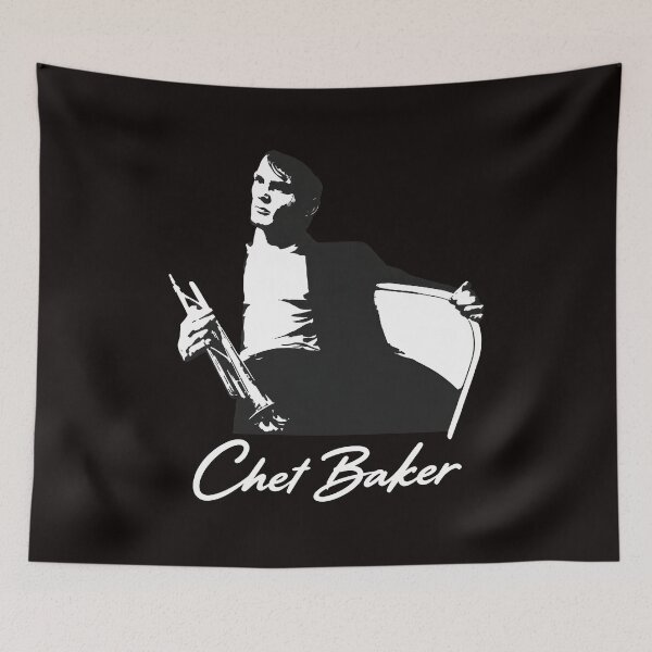 Item preview, Chet Baker Trumpet Flag Cool Art  designed and sold by NoxArtis.