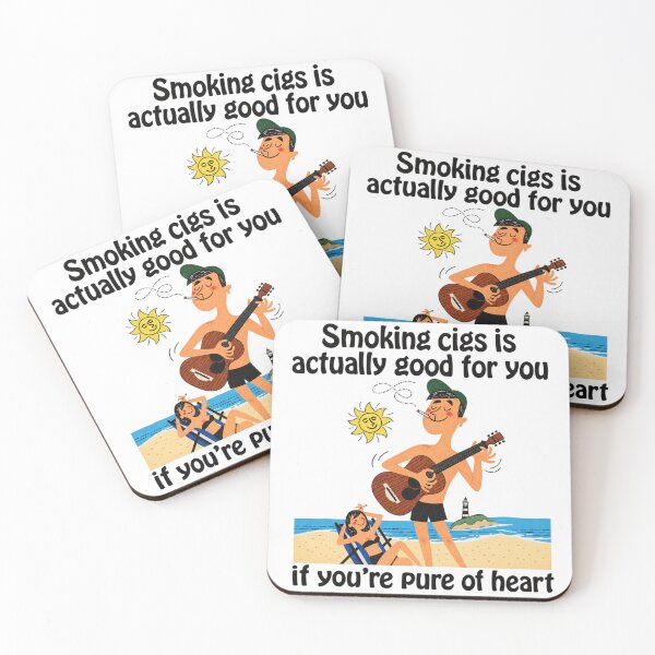 Item preview, Smoking Cigs Is Actually Good For You If You're Pure Of Heart designed and sold by RawPivot.