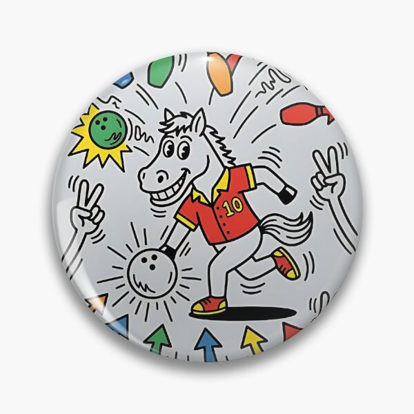 Item preview, Miniature Horse Bowling Star – Strike Time designed and sold by PictoVibe.