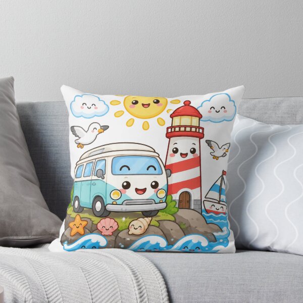 Item preview, Cute Camper Van Lighthouse Seaside Coast designed and sold by porchswings.