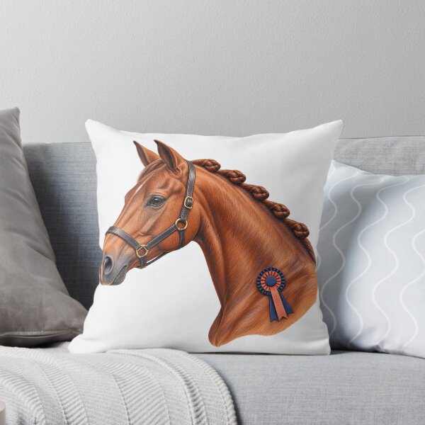 Item preview, Chestnut Horse Braided Mane and Rosette designed and sold by Drip stamp.