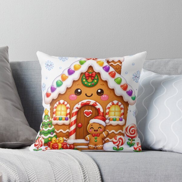 Item preview, Cute Kawaii Gingerbread House Christmas designed and sold by porchswings.