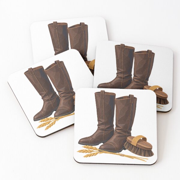 Item preview, Stable Boots Grooming Brush and Golden Stalks designed and sold by Drip stamp.