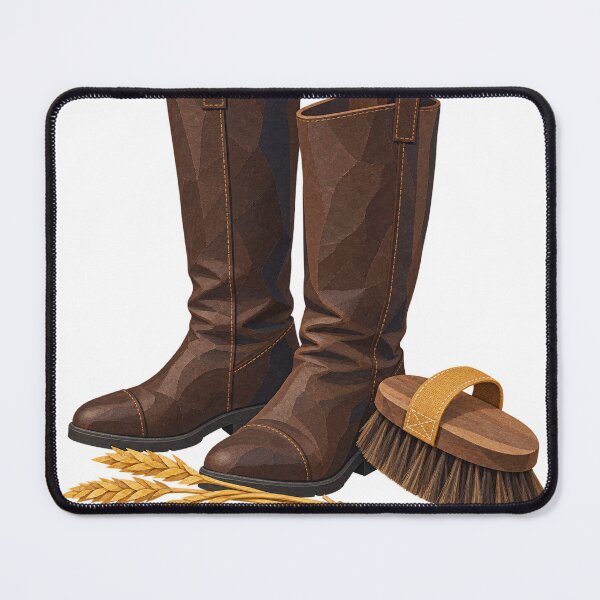 Item preview, Stable Boots Grooming Brush and Golden Stalks designed and sold by Drip stamp.
