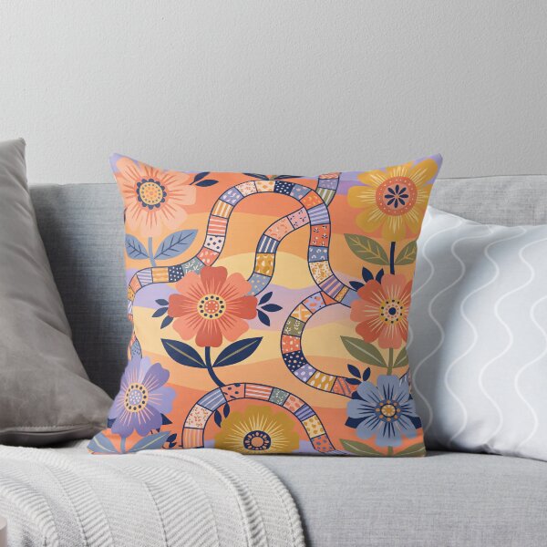 Item preview, Geometric Flower Path Pattern designed and sold by ASTRAL ART LAB.