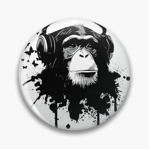 Item preview, Playful Monkey Business Funny Primate Illustration Design designed and sold by Riote.