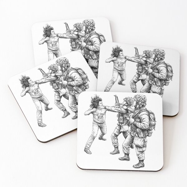 Item preview, Man Punching Soldier designed and sold by Naux | Design & Illustration.