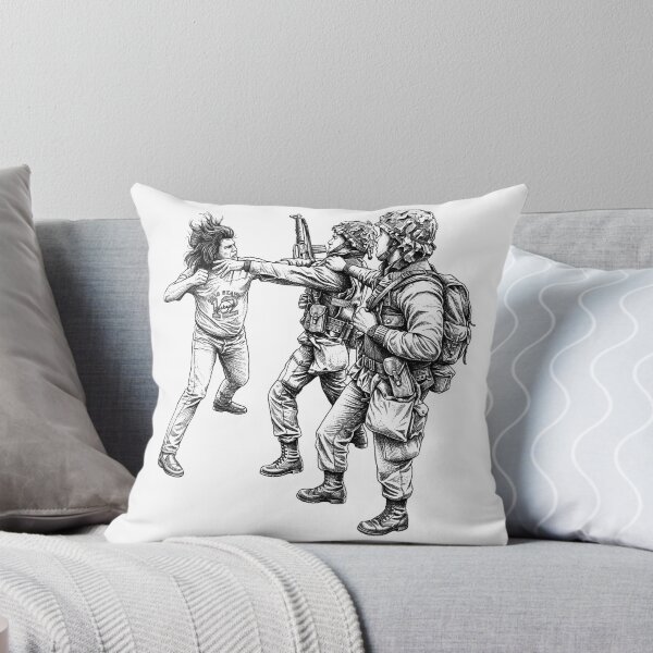 Item preview, Man Punching Soldier designed and sold by Naux | Design & Illustration.