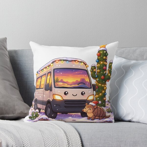 Item preview, Cute Christmas Camper Van Desert Cactus designed and sold by porchswings.