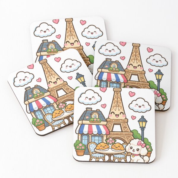 Item preview, Cute Kawaii Paris Eiffel Tower Travel designed and sold by porchswings.
