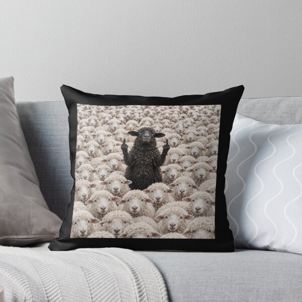 Item preview, Black Sheep Flipping Off designed and sold by loupglouglou.