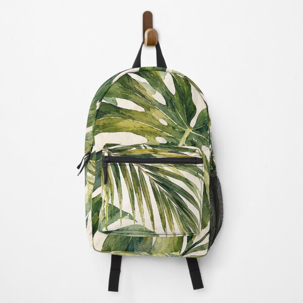 Item preview, Tropical Monstera and Palm Leaf Watercolor Art designed and sold by eurosummer.