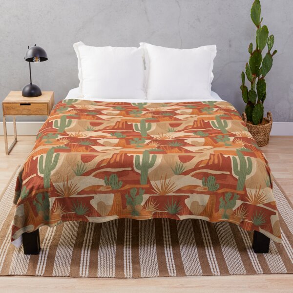 Item preview, Southwestern Desert Cactus and Red Rock Pattern designed and sold by WildlifeInc.