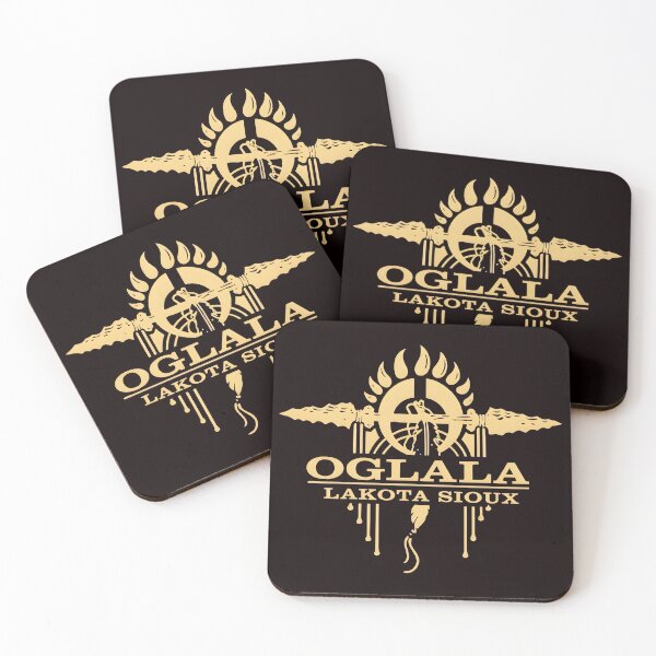 Item preview, Oglala Lakota Sioux Gold Emblem Art designed and sold by QueenLeachqq.