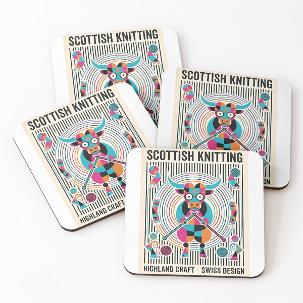 Item preview, Highland Cow Knitter – Cozy Wool Season designed and sold by PictoVibe.