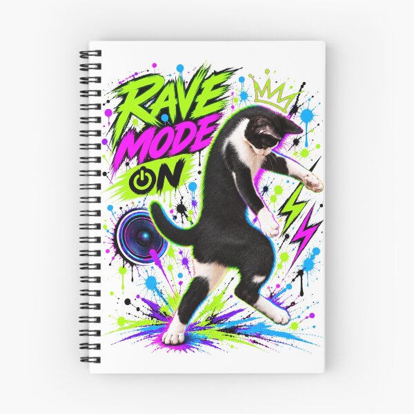 Item preview, Neon Paw Party – Rave Mode On designed and sold by DansCreations42.