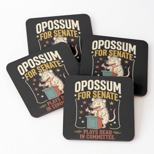 Item preview, Opossum For Senate Plays Dead In Committee Retro designed and sold by danielliamgill.