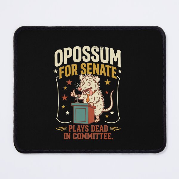 Item preview, Opossum For Senate Plays Dead In Committee Retro designed and sold by danielliamgill.