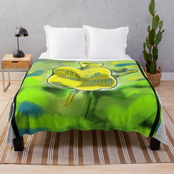Item preview, Glowing Yellow Abstract Spring Floral Art designed and sold by MutagenixPixel.