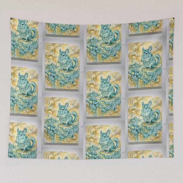 Item preview, Chinchilla Tapestry Weaver – Threads of Imagination designed and sold by PictoVibe.