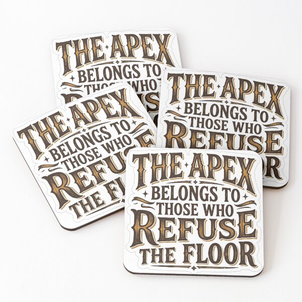 Item preview, The Apex Belongs To Those Who Refuse The Floor - Vintage Motivational Quote    designed and sold by Plot Twist Supply.